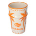 Mok Palmtree Cappuccino Orange & White 10cm - Mokken - Dreamer Collectives