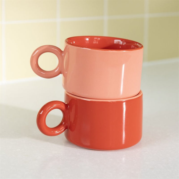 Mokken Chiquito Red (set van 2) - Kopjes - &Klevering