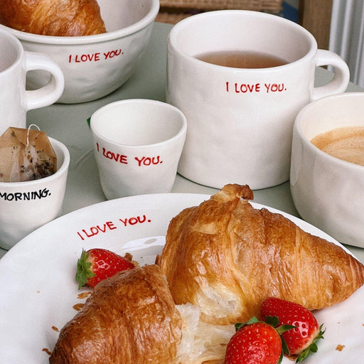 Frühstücksteller I Love You 22cm - Kleine Teller - Anna + Nina