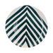 Frühstücksteller mit Chevron-Muster teal 23cm - Kleine Teller - Casa Cubista