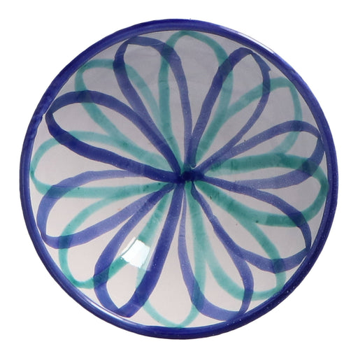 Frühstücksschale Flor türkis 15cm - Schalen - Lenta Living