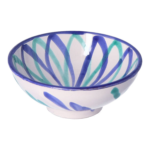 Frühstücksschale Flor türkis 15cm - Schalen - Lenta Living