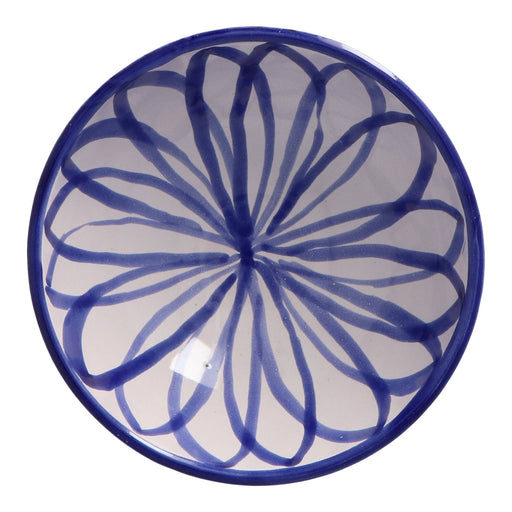 Frühstücksschale Granada gestreift blau 15cm - Schalen - Lenta Living