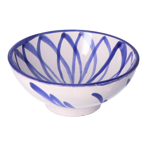 Frühstücksschale Granada gestreift blau 15cm - Schalen - Lenta Living