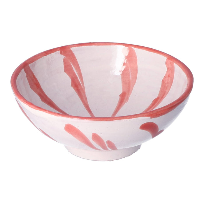 Frühstücksschale Granada Streifen koralle 15cm - Schalen - Lenta Living