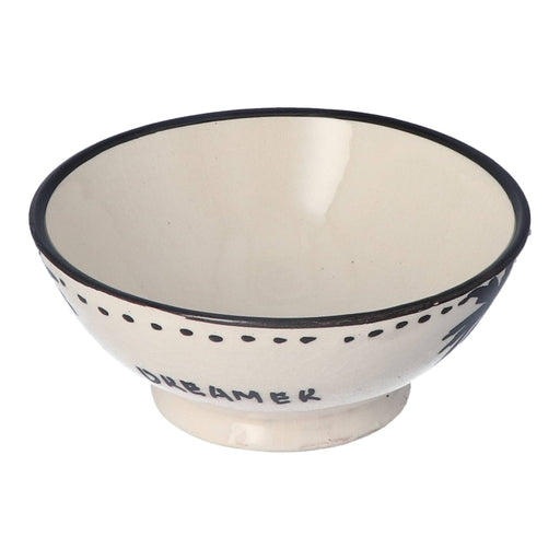 Ontbijtkom Palmtree Black & White 14cm - Kommen - Dreamer Collectives