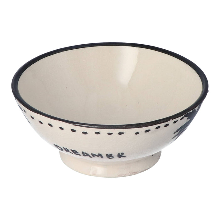 Ontbijtkom Palmtree Black & White 14cm - Kommen - Dreamer Collectives