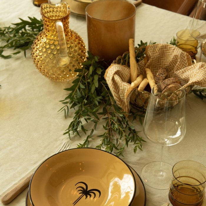 Paris Hobnail Karaffe 2L Zitrone - Karaffen Glas - Anna von Lipa