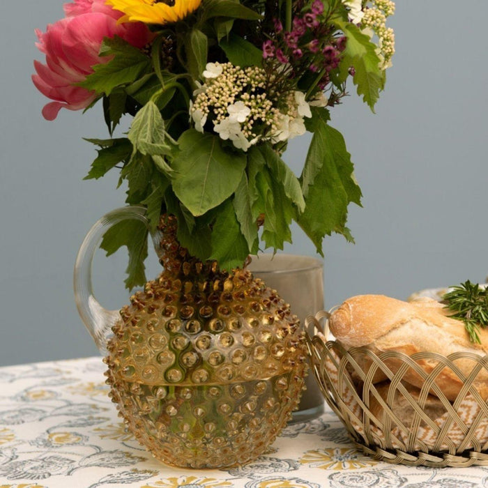 Paris Hobnail Karaffe 2L Zitrone - Karaffen Glas - Anna von Lipa