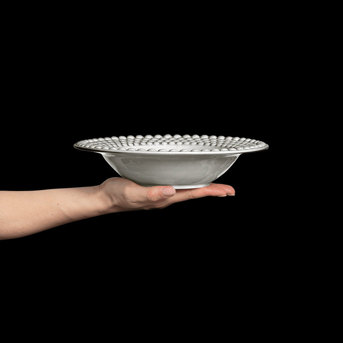 Nudelteller Bubble 25cm grau - Tiefe Teller - Mateus