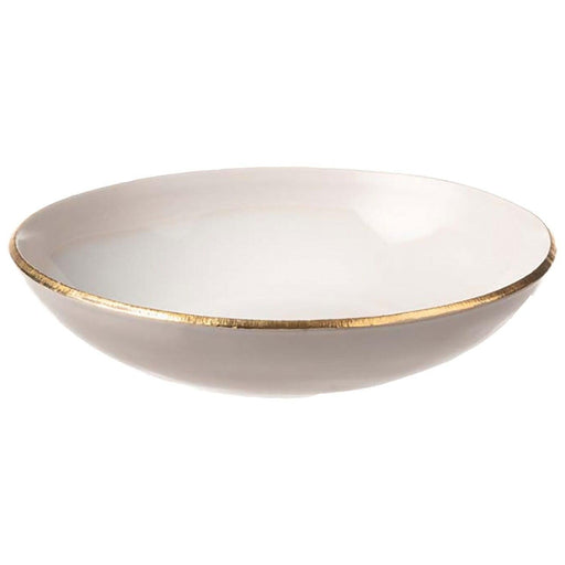 Nudelteller Rand Elfenbein Gold 23cm - Tiefe Teller - Nosse