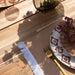 Tischset mit ausgefranstem Rand Toasted Ecru und weißes Motiv 150 50x50cm Teixits Vicens - FOODIES IN HEELS