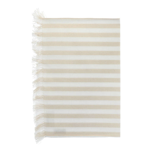 Platzdeckchen ausgefranst Rand Weiß Ecru Motiv 240 50x35cm - Platzsets - Teixits Vicens