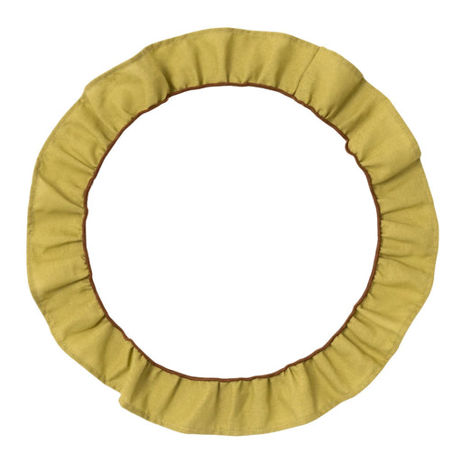 Placemats rond Ruffle Groen 38cm (set van 2) - Placemats - Kulu Club