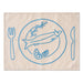 Placemats vis borden (set van 2) - Placemats - Kulu Club