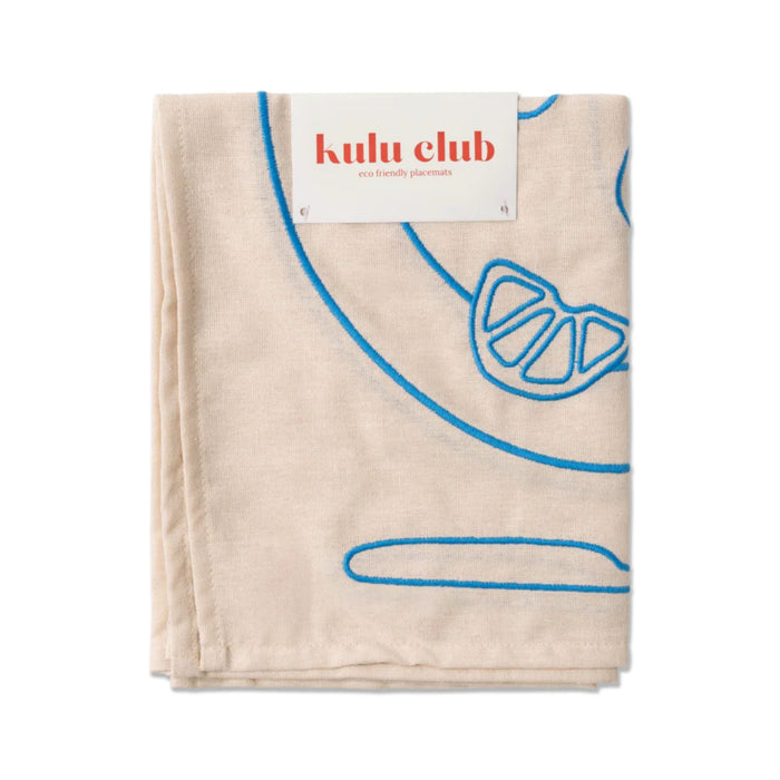 Placemats vis borden (set van 2) - Placemats - Kulu Club