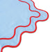Placemats wavy blauw (set van 2) - Placemats - Kulu Club
