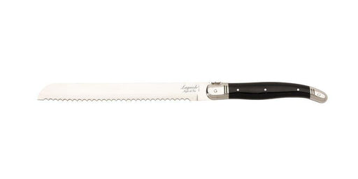 Premium Line Brotmesser schwarz in Holzschale - Besteck - Laguiole Style de Vie