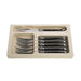 Premium Line Kuchengabeln schwarz im Holztablett (6er Set) - Besteck - Laguiole Style de Vie