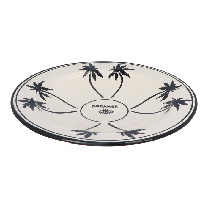 Salatteller Palmtree Black & White 36 cm – Schalen – Dreamer Collectives