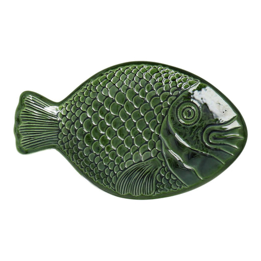 Duro Ceramics Schale Fisch grün 36cm - FOODIES IN HEELS