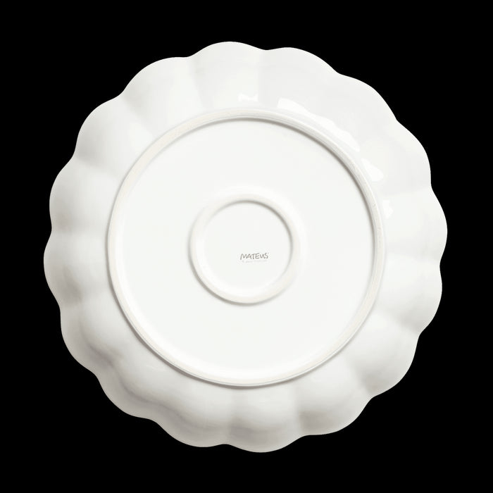 Schale Oyster 31cm weiß - Schalen - Mateus