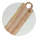 Serveerplateau Moa marmer en hout 39,5cm - Borrelplateaus - Be Home