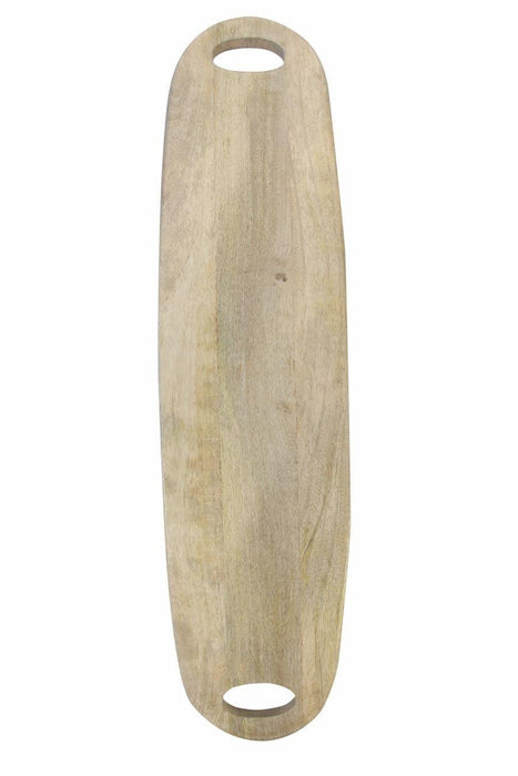 Serviertablett oval natürliches Mangoholz mit Griffen 77,5cm Be Home - FOODIES IN HEELS