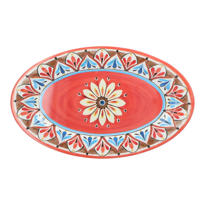 Servierplatte oval Madrid 36cm - hergestellt aus Melamin Touch-Mel - FOODIES IN HEELS