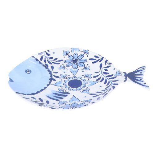 Servierplatte Fisch Santorini 30cm - aus Melamin gefertigt Touch-Mel - FOODIES IN HEELS