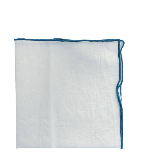 Serviette Bourdon Canvas Mimi - Blanc & Bourdon Canard (6er Set) - Servietten - Maison de Vacances