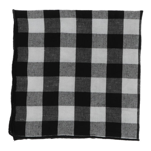 Serviette Bourdon Canvas Mimi Vichy - Vichy Noir & Bourdon Noir (6er Set) - Servietten - Maison de Vacances