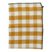 Servet Bourdon Canvas Mimi Vichy - Vichy Ocre & Bourdon Noir (set van 6) - Servetten - Maison de Vacances