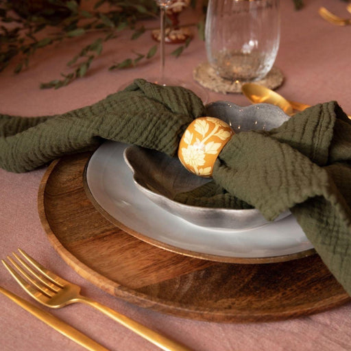 Serviette Caper Green 40x40cm (2er Set) - Servietten - Les Pensionnaires