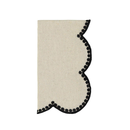 Serviette Gotas schwarz gestickt 45x45cm - Servietten - Mariaida Home