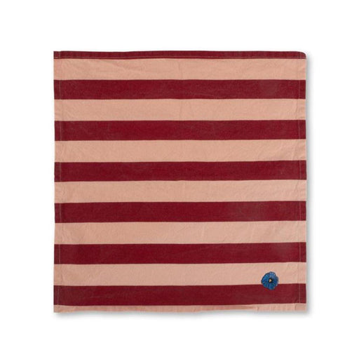 Serviette Leya Stripe rot und rosa 45x45cm (2er Set) - Servietten - Byon