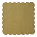 Servetten 100% linnen scallop olijfgroen 40x40cm (set van 2) - Servetten - Kulu Club