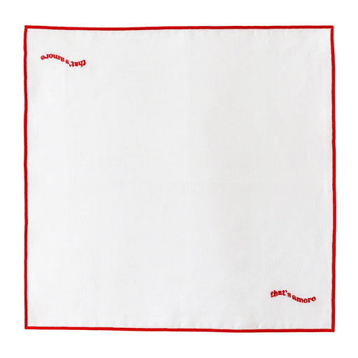Servetten 100% linnen That's Amore 40x40cm (set van 2) - Servetten - Kulu Club