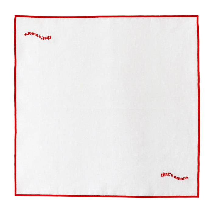 Servetten 100% linnen That's Amore 40x40cm (set van 2) - Servetten - Kulu Club