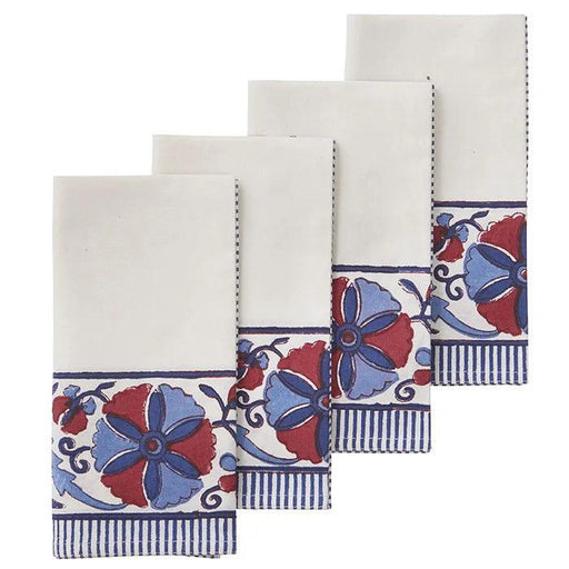 Servietten Rosette Indigo 45x45cm (4er Set) - Servietten - Bungalow