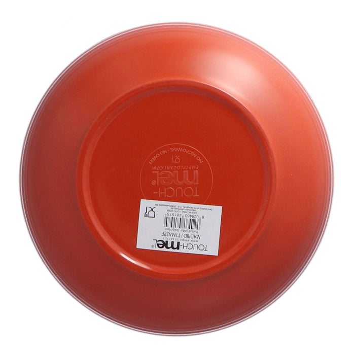 Suppenteller Madrid 20cm - hergestellt aus Melamin (2er Set) - Tiefe Teller - Touch - Mel