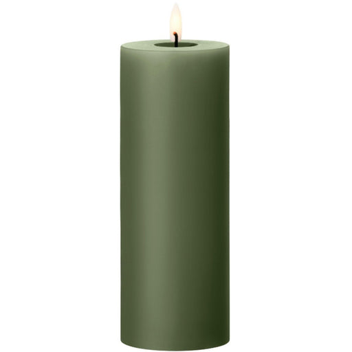 Globuskerze 20cm Grüner Boden LED - Kerzen - Ester & Erik