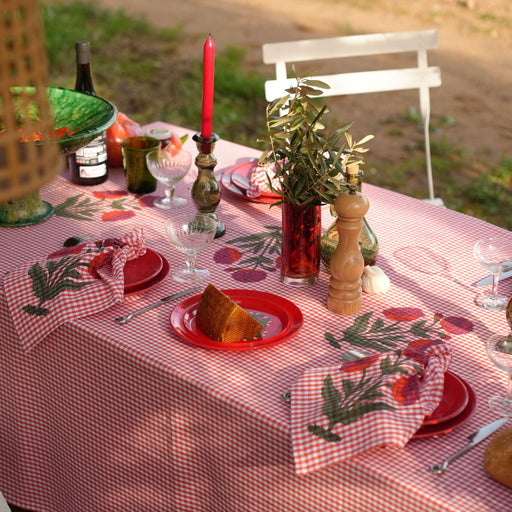 Tischtuch Fabry Tomate 170x360cm - Tischtücher - Maison Dinette