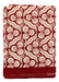 Tischtuch handbedruckte Baumwolle rot weiß Motiv 250x150cm - Tischdecken - Les Ottomans