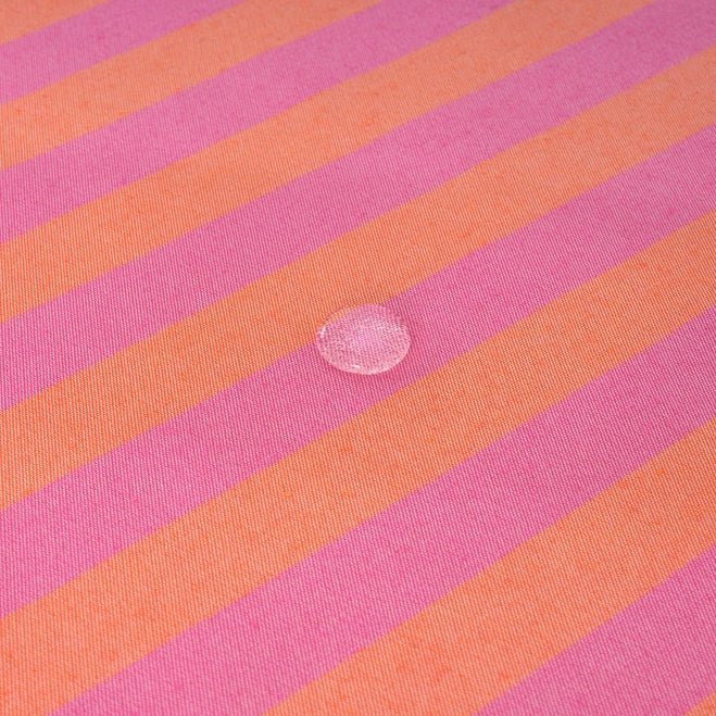 Tafelkleed Maglia Raya fychsia met roze oranje 160x160cm - Tafelkleden - Muaré