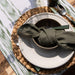 Tischläufer genäht Rand Grün Olive Motiv 235 150x48cm Teixits Vicens - FOODIES IN HEELS