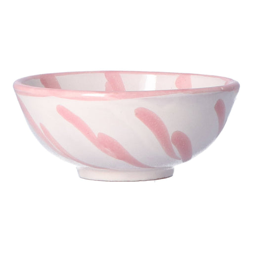Tapas-Teller Granada gestreift rosa 10cm - Schalen - Lenta Living