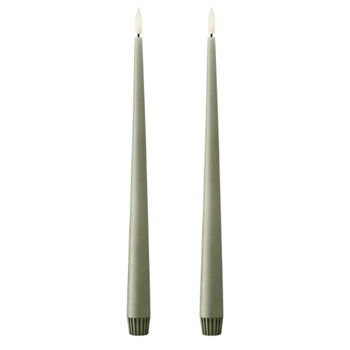 Spitzkerze 30cm Artischocke LED (2er Set) - Kerzen - Ester & Erik