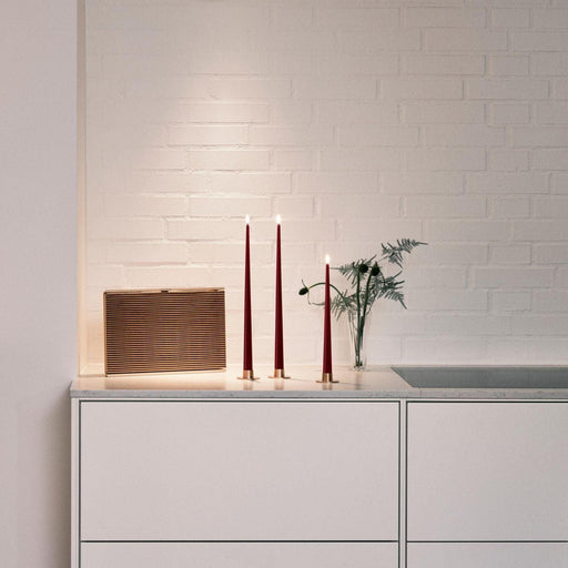 Kegelkerze 30cm Ice Latte LED (2er Set) - Kerzen - Ester & Erik