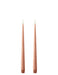 Spitzkerze 30cm Rosy Caramel LED (2er Set) - Kerzen - Ester & Erik